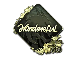 Sticker | w0nderful (Gold) | Rio 2022