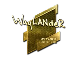 Sticker | wayLander (Gold) | Boston 2018