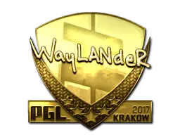 Sticker | wayLander (Gold) | Krakow 2017