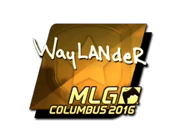 Sticker | wayLander (Gold) | MLG Columbus 2016