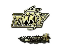 Sticker | WOOD7 (Gold) | Antwerp 2022