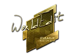 Sticker | WorldEdit (Gold) | Boston 2018