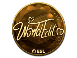 Sticker | WorldEdit (Gold) | Katowice 2019