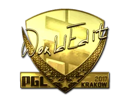 Sticker | WorldEdit (Gold) | Krakow 2017