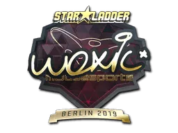 Sticker | woxic (Gold) | Berlin 2019