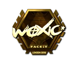 Sticker | woxic (Gold) | London 2018