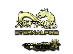 Sticker | XANTARES (Gold) | Antwerp 2022