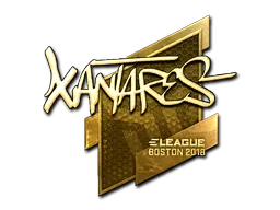 Sticker | XANTARES (Gold) | Boston 2018