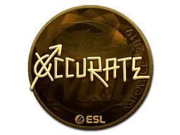 Sticker | xccurate (Gold) | Katowice 2019