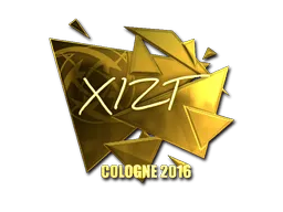 Sticker | Xizt (Gold) | Cologne 2016