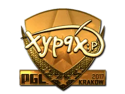 Sticker | Xyp9x (Gold) | Krakow 2017