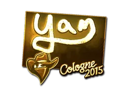 Sticker | yam (Gold) | Cologne 2015