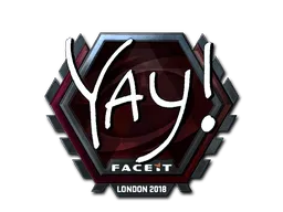 Sticker | yay (Foil) | London 2018