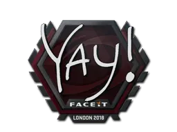 Sticker | yay | London 2018