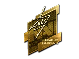 Sticker | Zeus (Gold) | Boston 2018