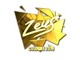 Sticker | Zeus (Gold) | Cologne 2016