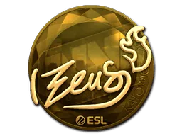 Sticker | Zeus (Gold) | Katowice 2019