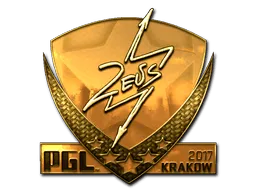 Sticker | Zeus (Gold) | Krakow 2017