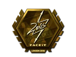 Sticker | Zeus (Gold) | London 2018