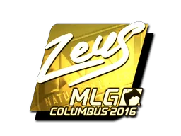 Sticker | Zeus (Gold) | MLG Columbus 2016