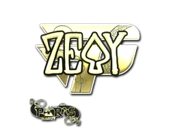 Sticker | zevy (Gold) | Paris 2023