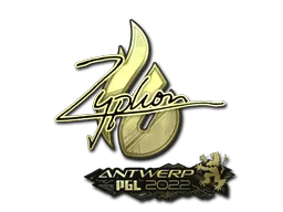 Sticker | Zyphon (Gold) | Antwerp 2022