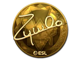 Sticker | ZywOo (Gold) | Katowice 2019