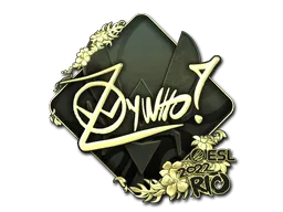 Sticker | ZywOo (Gold) | Rio 2022
