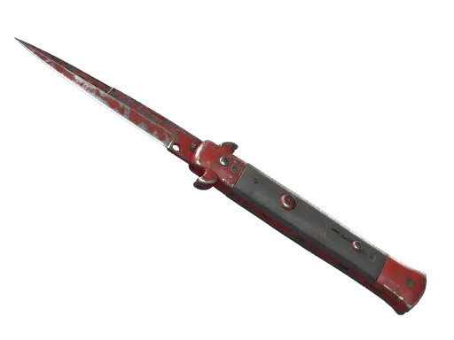 ★ StatTrak™ Stiletto Knife | Crimson Web (Battle-Scarred)