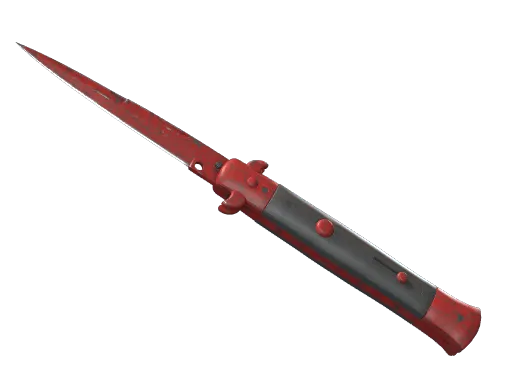 ★ StatTrak™ Stiletto Knife | Crimson Web (Well-Worn)