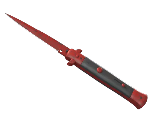 ★ StatTrak™ Stiletto Knife | Crimson Web (Minimal Wear)