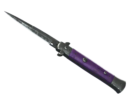 ★ StatTrak™ Stiletto Knife | Ultraviolet (Battle-Scarred)