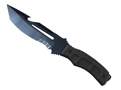 ★ Survival Knife | Blue Steel (Well-Worn)