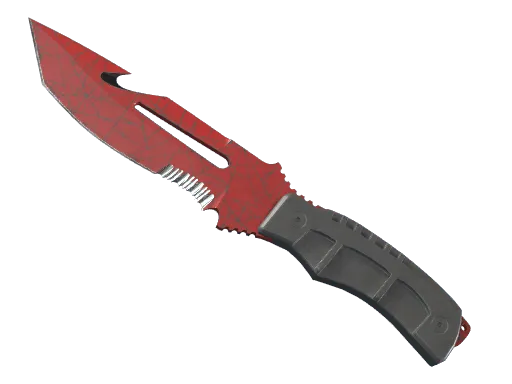 ★ StatTrak™ Survival Knife | Crimson Web (Well-Worn)