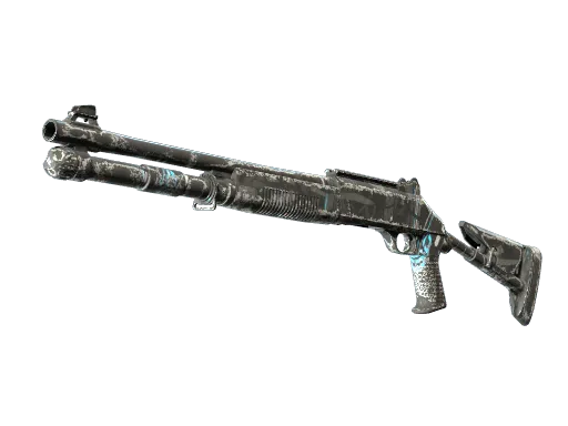 Souvenir XM1014 | Blue Tire (Well-Worn)